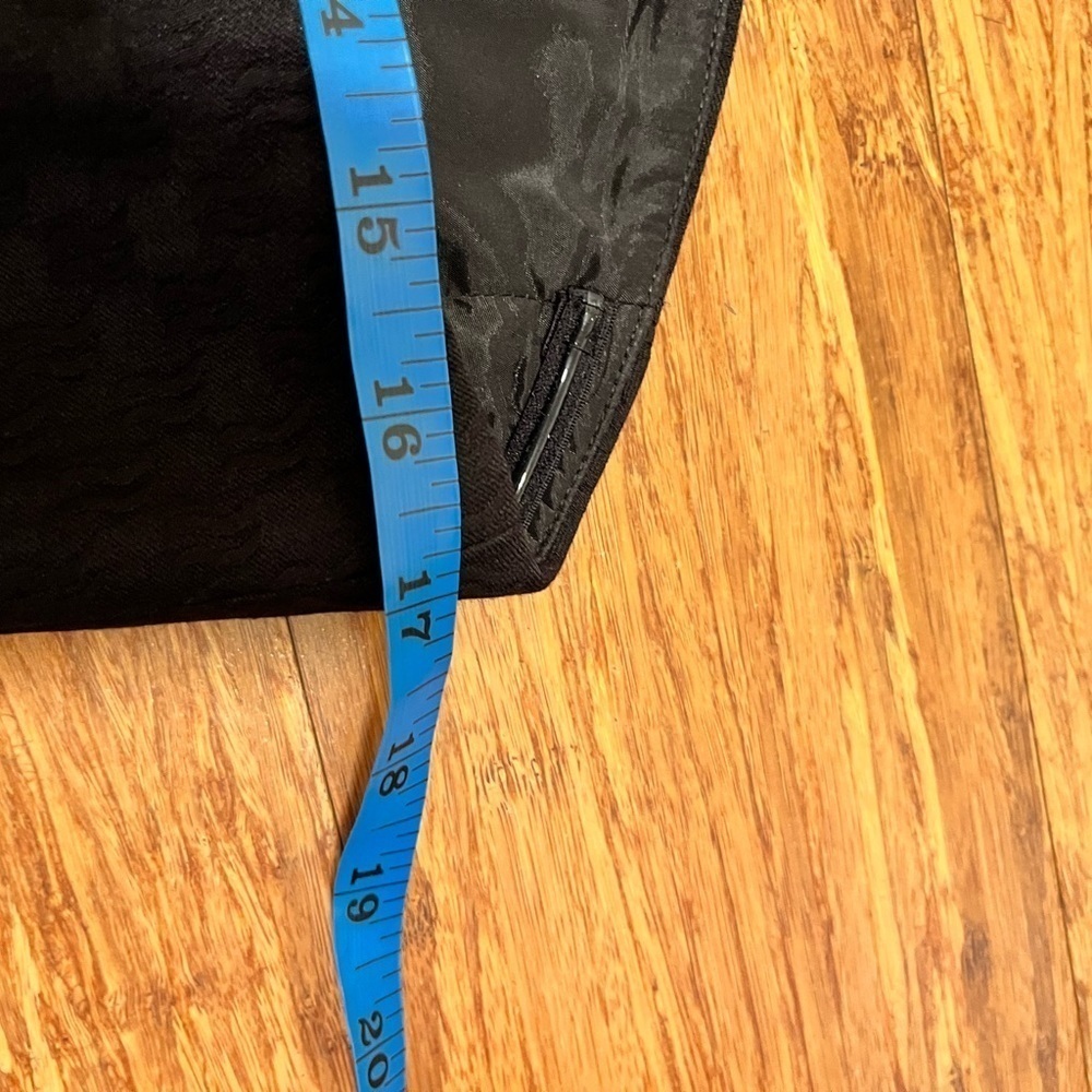NWT! J. Crew strapless black empire waist cocktail lined zip-up dress. Size 4 - Picture 14 of 14